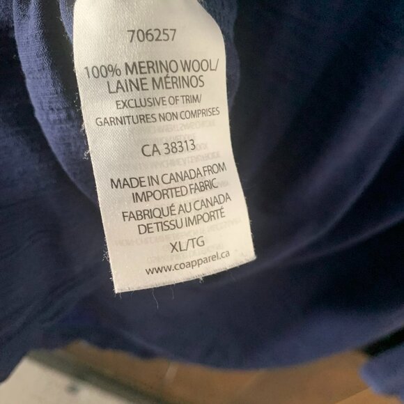 True North 100% Merino Wool Women's Long Sleeve Tee Size XL - Picture 5 of 5